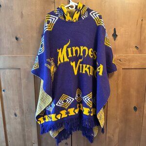 Minnesota Vikings knit-poncho/wearable blanket unisex one-size-fits-most